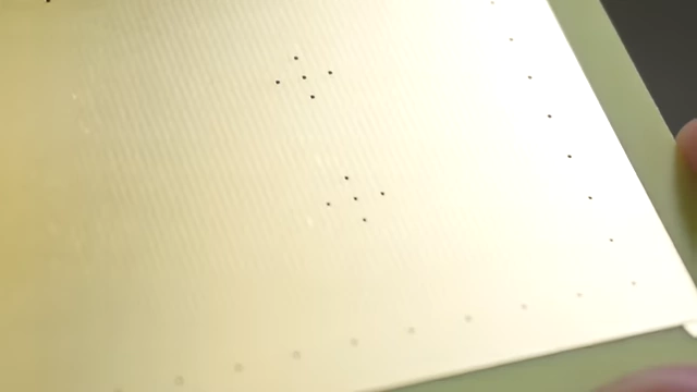 A blank VIA Grid PCB with a pre-baked array of vias