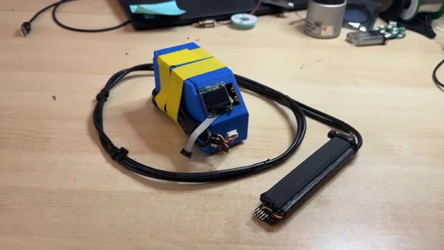 An older, prototype feeder jig used for programming feeder slots for pick-and-place machines