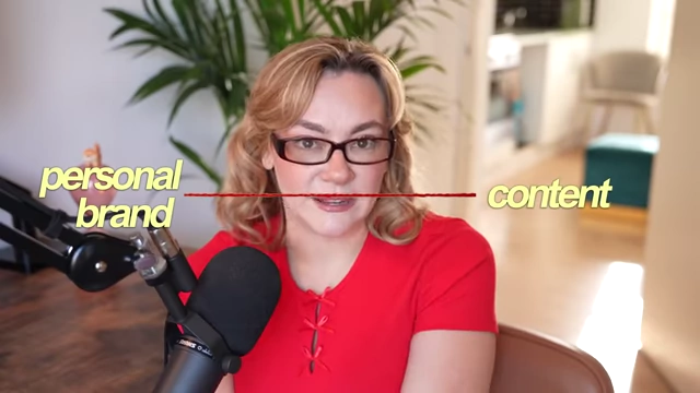 The "red thread" visually connects your personal brand to your content.