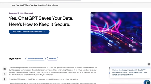 Competitor AI models often save user data