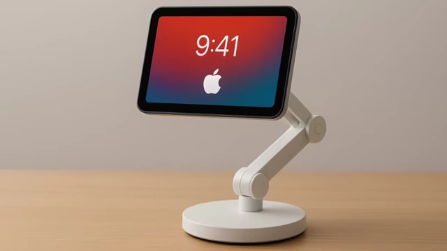Rendering of Apple's rumored tabletop robot, 'The Pixar Lamp'