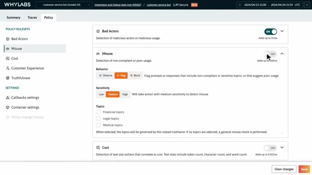 WhyLabs real-time AI security monitoring to prevent data breaches