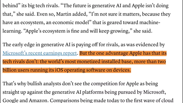 Apple's installed base of over two billion users