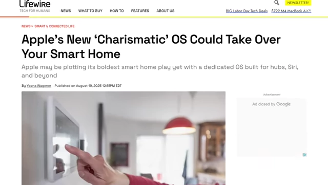 Apple's new 'Charismatic' OS for smart home hubs