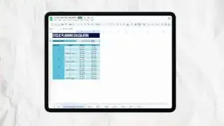 Screenshot of the cyclic planning calculator tool