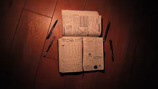 Notebooks open to pages filled with habit trackers and weekly reviews
