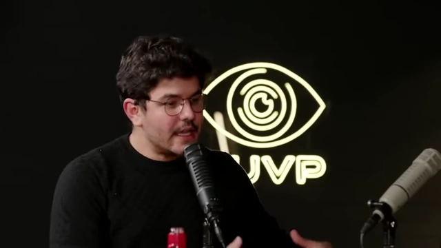 Speaker making a point with hand gestures