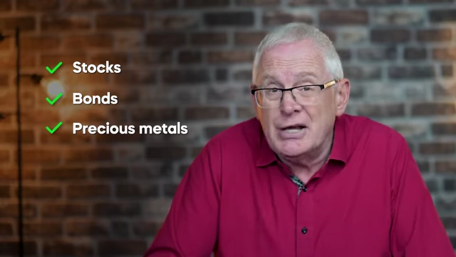 List of asset types: Stocks, Bonds, Precious metals