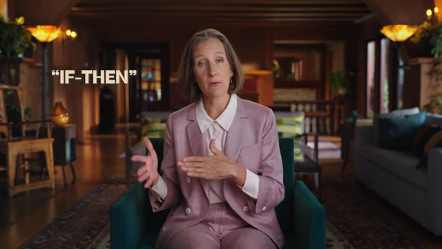 On-screen text: "IF-THEN" phrasing