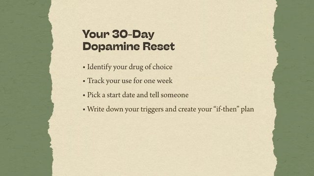 Dr. Anna Lembke's 30-Day Dopamine Reset plan