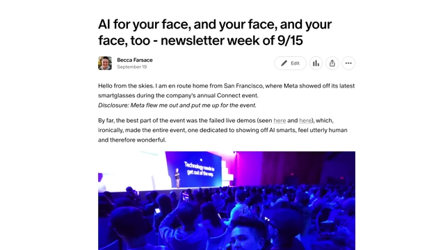 Beispiel eines Patreon-Newsletters