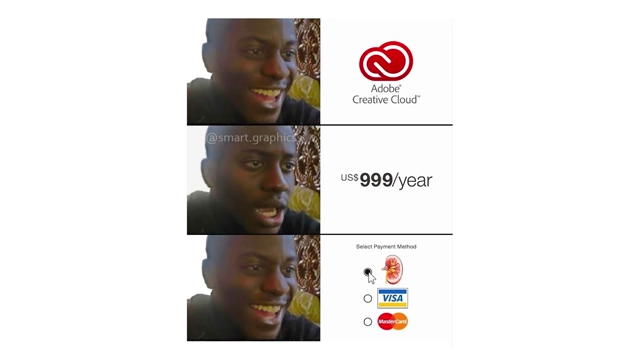 Meme über Adobe Creative Cloud Kosten