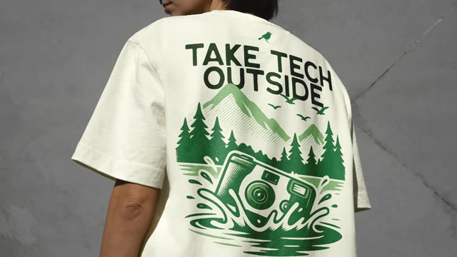 Merchandise-Design mit Naturmotiv