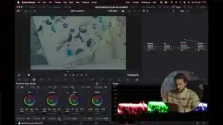 Initial ungraded clip with node view