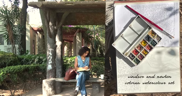 The Windsor and Newton Cotman watercolor set for on-the-go art.