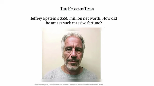 Jeffrey Epstein's wealth, reported at $560 million