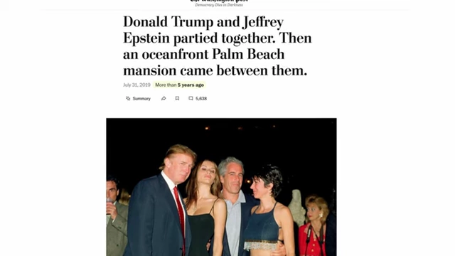 A Washington Post article details how a Palm Beach mansion dispute ended the friendship between Donald Trump and Jeffrey Epstein