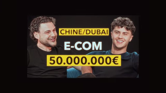 A graphic indicating a €50,000,000 target for E-commerce in China/Dubai, showcasing ambitious global expansion goals
