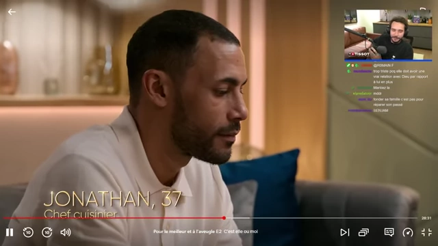 Jonathan, 37 ans, chef cuisinier, révèle son désir de paternité et de fonder une famille.