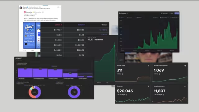 App revenue and subscription growth metrics