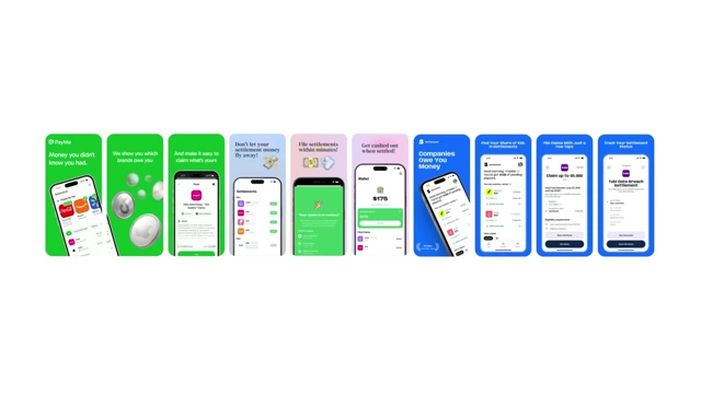 Various app onboarding flows used for design inspiration