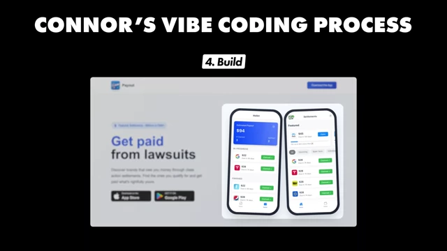 Building the core functionality of the Payout app using AI from screenshots