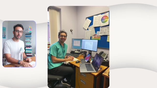 The speaker as a doctor in a hospital setting