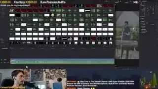 DaVinci Resolve Interface with Editing Timeline and Media Pool