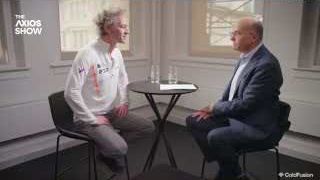 Alex Karp discussing Palantir's operations during an interview.