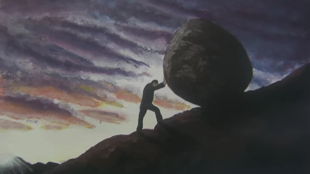 西西弗斯推石上山