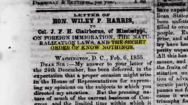 An old newspaper headline discusses "FOREIGN IMMIGRATION" and naturalization laws, providing historical context.