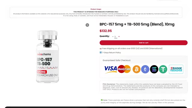Swiss Chems BPC-157 + TB-500 Blend