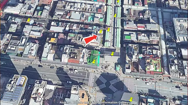 Map showing location of Asakusa Tatsumiya