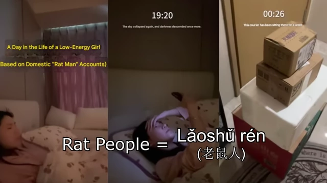 Examples of the 'rat people' lifestyle, including late mornings and reliance on delivery