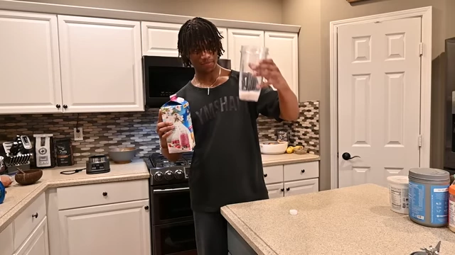Adding 1/4 cup of almond milk