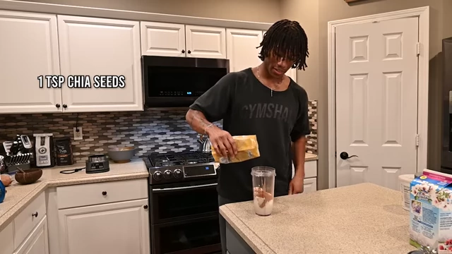 Adding 1 teaspoon of chia seeds