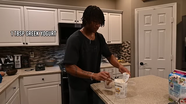 Adding approximately 1 tablespoon of Greek yogurt