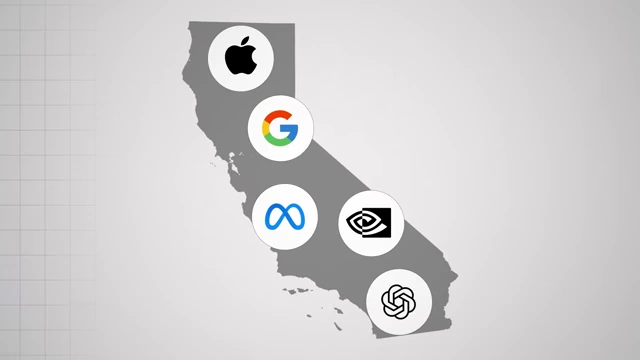 Major tech companies headquartered in California