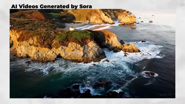 Example of AI-generated video by Sora
