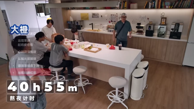 熬夜40小时55分钟时，博主出现轻微幻觉，将身边的包误认为同事