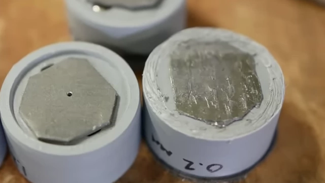 Different sized apertures used to test resolution limits