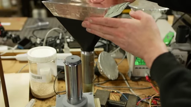The 3D-printed detector housing, designed to collect backscattered X-rays