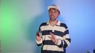 The presenter demonstrating one of the accessories.