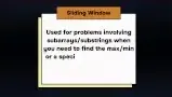 Sliding Window Pattern Description