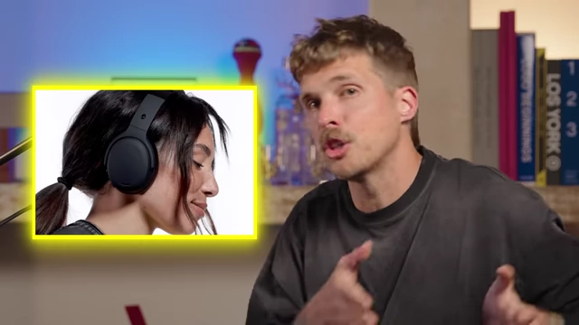 Headphones representing a "better" product in the "good, better, best" merchandising strategy.