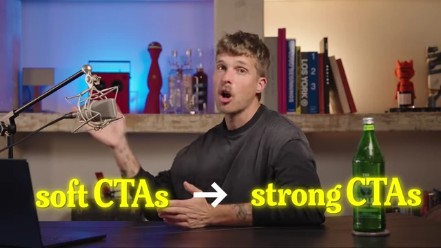 A diagram illustrating how "soft Call-to-Actions (CTAs)" lead to "strong CTAs" (purchases).