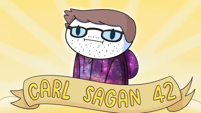 A title card introducing CarlSagan42, a prominent Mario Maker YouTuber and James's idol