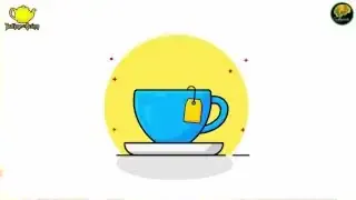 A blue mug with a yellow teabag on a white saucer, representing a "tea time" discussion.
