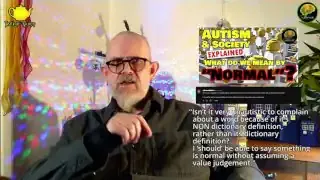 A screenshot of a YouTube comment asking if it's "unautistic to complain about a word because of its NON dictionary definition, rather than its dictionary definition?" and stating, "I should be able to say something is normal without assuming a value judgement."