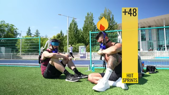 Higher afterburn calories for Jeremy (+48) after HIIT sprints